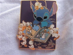 Disney Trading Pin 23755: Stitch Reading the Ugly Duckling