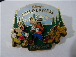 Disney Trading Pin 23903 WDW - Hotels Series (Wilderness Lodge / Mickey, Goofy & Pluto)