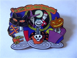 Disney Trading Pins  25165 DLR - 13 Treats in 5 Frightful Weeks Series - (Lock / Shock / Barrel Hitchhiking Ghosts Scene)