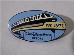 Disney Trading Pin  2555 WDW Resort Monorail Est. 1971