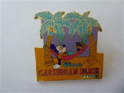 Disney Trading Pin 2557 Disney's Caribbean Beach Resort Mickey Sleeping in a Hammock