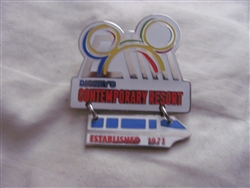 Disney Trading Pin  2641 Disney's Contemporary Resort Est. 1971 (Dangle)