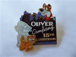 Disney Trading Pin 26692 DLR - Oliver and Company 15th Anniversary