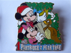 Disney Trading Pin 26702     JDS - Mickey & Minnie Mouse - 1 Partridge and a Pear Tree - Twelve Days of Christmas