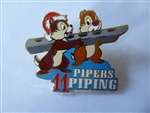 Disney Trading Pin 27270     JDS - Chip & Dale - 11 Pipers Piping - Twelve Days of Christmas