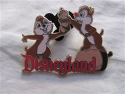 Disney Trading Pin 28232 DLR - Chip and Dale Disneyland Resort Logo