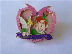 Disney Trading Pin  28306 M&P - Tinker Bell & Peter Pan - Valentines Day 2004