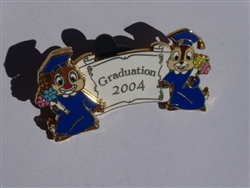 Disney Trading Pins 28692 JDS - Graduation 2004 Chip & Dale