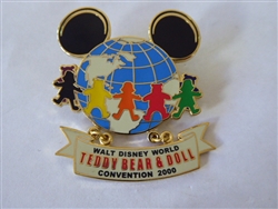 Disney Trading Pin 2878 2000 WDW Teddy Bear and Doll Dangle