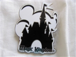 Disney Trading Pin 2881: WDW Magic Kingdom - Mickey & Cinderella's Castle (Black/White)