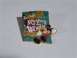 Disney Trading Pin 28935     TDR - Mickey, Chip & Dale - Green - Rhythms of the World 2004 - TDS