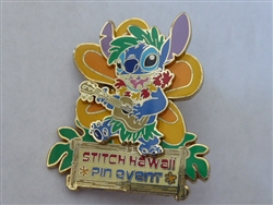 Disney Trading Pin 30157 DLRP - Stitch Hawaii Pin Event - Guitar and Flowers