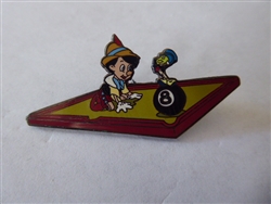 Disney Trading Pins 3039 Pinocchio and Jiminy Pool Table Pin