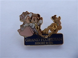 Disney Trading Pin 3041     WDW - Mickey & Minnie Walking Pluto - Grand Floridian