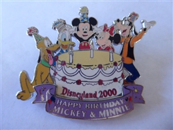 Disney Trading Pin 3057 DLR - Disneyland 2000 Birthday Cake (Fab 5) silver prototype