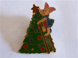 Disney Trading Pin 30697 DS - Pooh & Friends An Enchanted Christmas - 1998 Tin Set ( Piglet Decorating Tree)