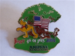 Disney Trading Pins 30730 WDW - 4th of July at Disney's Animal Kingdom (Pluto, Chip & Dale)