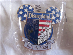 Disney Trading Pins 31399: DLR - Cast Member 4th of July 2004 Patriotic Shield