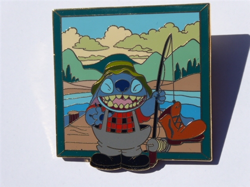 Disney Trading Pin 31409 Disney Auctions (P.I.N.S.) - Stitch Fishing