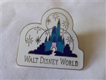 Disney Trading Pins  3176 WDW - Blue Castle with Fireworks (Logo)