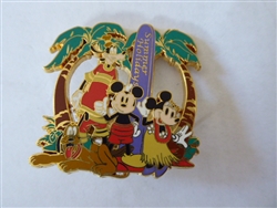 Disney Trading Pin   31797 M&P - Mickey, Minnie, Goofy & Pluto - Beach Scene - Summer Holidays 2004