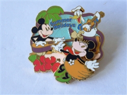 Disney Trading Pins 31801 M&P - Mickey, Minnie & Donald - Hula Dancing - Summer Holidays 2004