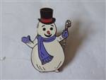 Disney Trading Pin 3204     DLR - Snowman with Candy Cane - Christmas Parade