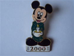 Disney Trading Pin 3206     DLR - Mickey Mouse - Candlelight 2000 - White base