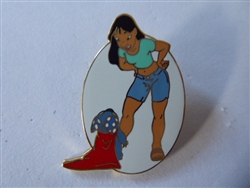 Disney Trading Pin 32265     Disney Auctions - Stitch Superhero and Nani - P.I.N.S. - Pin