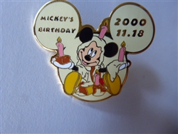 Disney Trading Pin 3242     TDR - Mickey Mouse - Mickeys Birthday 2000 - TDL