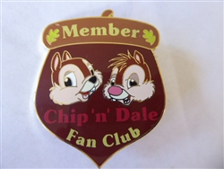 Disney Trading Pin 32892 Disney Auctions (P.I.N.S.) - Chip & Dale Fan Club Gold Artist Proof