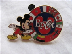 Disney Trading Pins 3414: WDW - Mickey with Epcot Circle of Flags (Color Error)