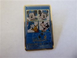 Disney Trading Pin 34335     TDR - Mickey , Minnie, Donald and Goofy - DisneySea Discovery - Blue - Premium Tour - TDS