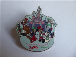 Disney Trading Pin  34375 DLR - The Merriest Place On Earth 2004 (Logo)