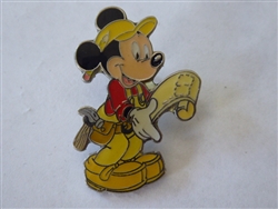 Disney Trading Pins 3464 DLR - Mickey Contractor Silver Epoxy Production Sample