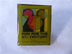 Disney Trading Pin 3473 TDR - Mickey Head Icon - Fun for the 21st Century - Green - TDL