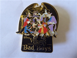 Disney Trading Pins 3483 DLR - Disney Villains - Bad Boys (Boxed Pin) Production Sample