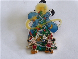 Disney Trading Pin 35232 WDW - Cast Exclusive - Happy Holiday 2004 (Mickey, Minnie, Tink & Genie)