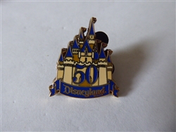 Disney Trading Pin  35571 Disneyland 50th Golden Anniversary Castle Press Pin #2