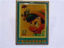 Disney Trading Pin USPS - The Art of Disney Stamp (Pinocchio &  Jiminy Cricket)