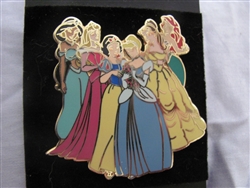 Disney Trading Pin 36095 Six Princesses Retail Promo