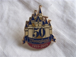 Disney Trading Pin 36303: Annual Report Disneyland 50 Years Castle Cast Gift