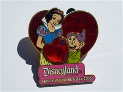 Disney Trading Pin 36332 DLR - Valentine's Day 2005 Collection (Snow White & Dopey)