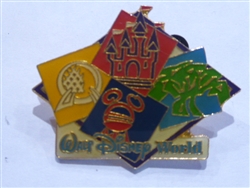 Disney Trading Pins 370: WDW - Walt Disney World Four Parks, One World Icons