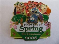 Disney Trading Pin 37309 WDW - First Day of Spring 2005 (Lilo and Mertle Hula with Stitch)