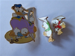 Disney Trading Pin 37347     Disney Auctions - Donald Duck & Nephews (3 Pin Set)