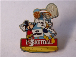 Disney Trading Pin  37368 Basketball (Mickey & Donald)