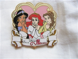 Disney Trading Pin 37656: WDW - Lanyard Starter Set - Disney PINcess (Jasmine, Ariel, and Belle)