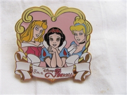 Disney Trading Pin 37798: WDW - Lanyard Starter Set - Disney PINcess (Aurora, Snow White, Cinderella)