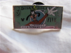 Disney Trading Pin 38086: WDW - Cast Lanyard Series #3 - Disney Dollars ($5 Goofy)